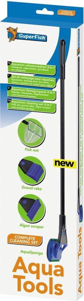 Superfish Aqua Tools - Aquarium - Schoonmaakset - 5 in 1 set