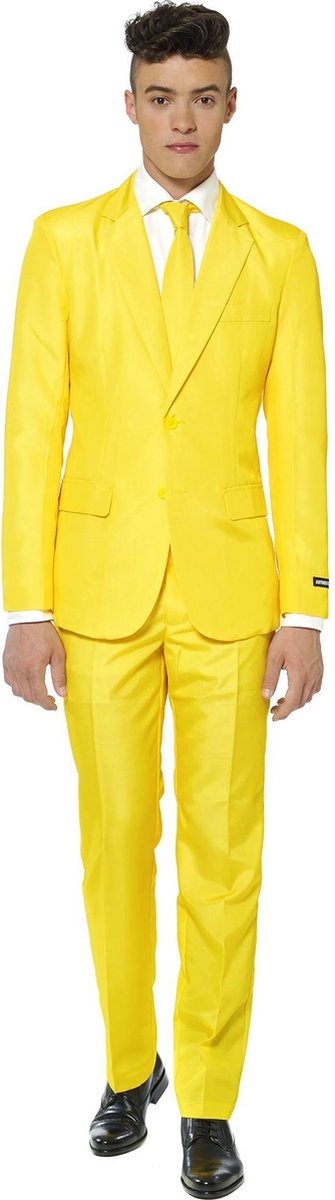 Suitmeister Yellow - Mannen Kostuum - Geel - Feest - Maat L