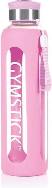 Gymstick Glazen Waterfles - Drinkfles - Roze - 600 ml