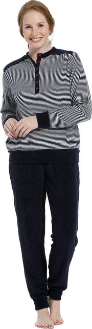 Pyjama met lange mouw Pastunette dreamcatcher-Blauw-50