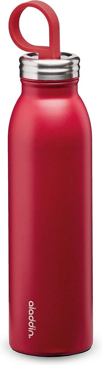 Aladdin Drinkfles Thermavac Chilled  550 Ml Rvs/rubber Rood
