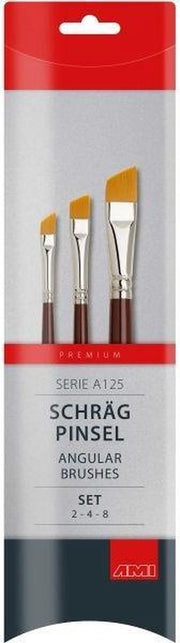 AMI schuine penseelset 2-4-8
