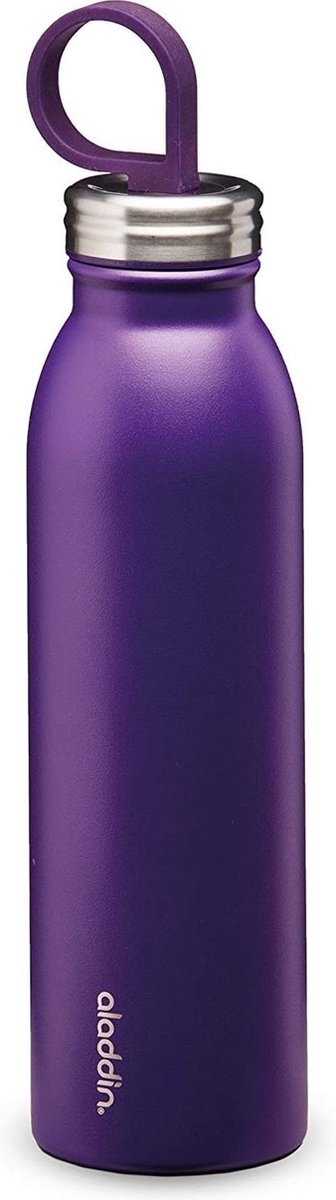 Aladdin Drinkfles Thermavac Chilled  550 Ml Rvs/rubber Paars