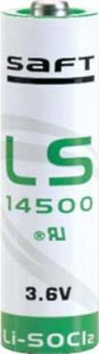 Saft LS 14500 AA Lithium Batterij 3.6V 2600mAh 4250889625023