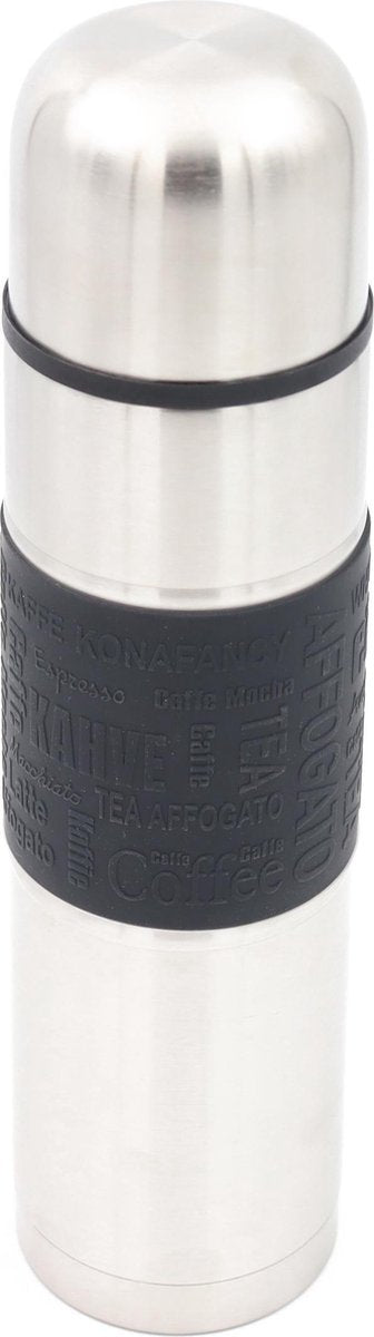 YILTEX – Isoleerfles / Thermoskan / Thermosfles / Thermoskan 0.75 liter / Thermoskan 0.75 liter – RVS – 0.75l – Zwart
