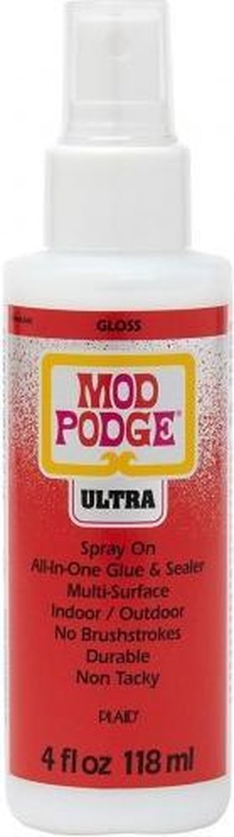 Mod Podge • Spray Ultra Gloss 118ml • Fixeerlijm en sealer in 1