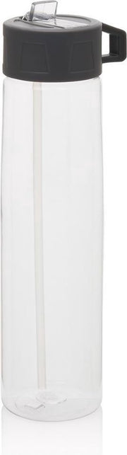 Loooqs - Tritan fles met een rietje - 750 ml - Transparant