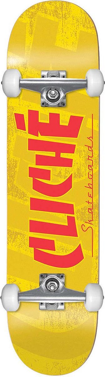 Cliché Banco FP 7.5 compleet skateboard yellow