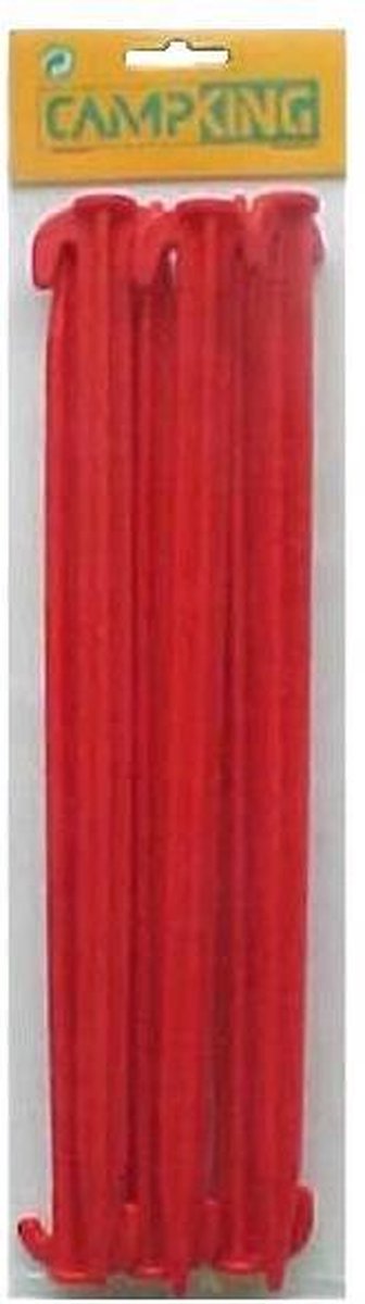 Campking Tentharing Kunststof - 30 cm - 6 stuks