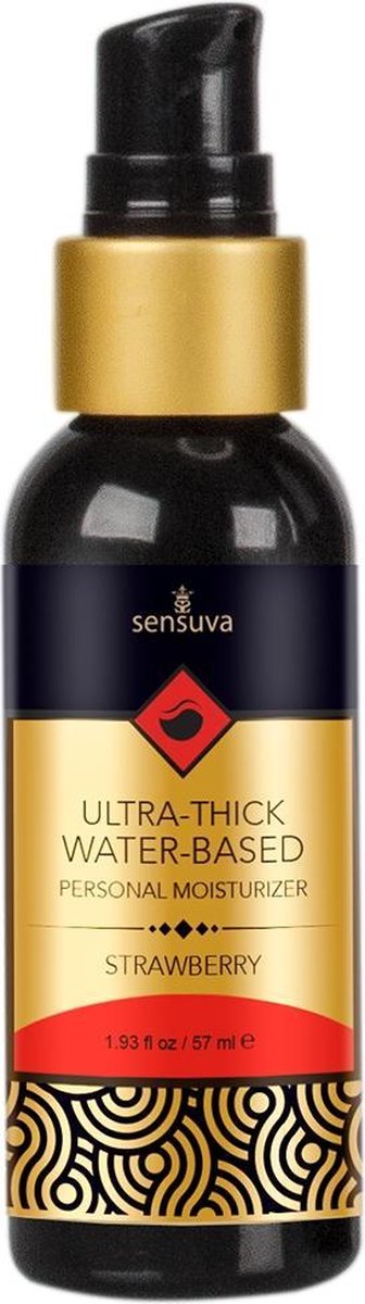 Sensuva - Ultra-Dikke Waterbasis Glijmiddel Aardbei 57 ml