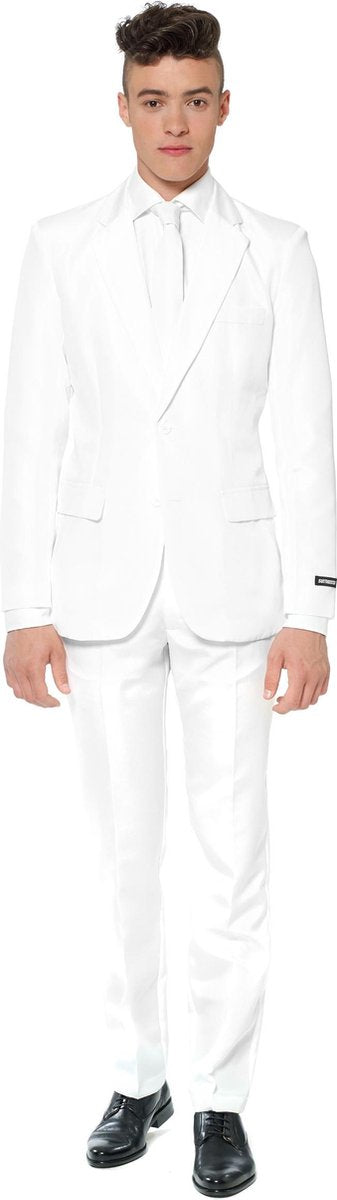 OPPOSUITS - Wit Mr. Solid Suitmeister kostuum voor mannen - XXL (EU 62) - Volwassenen kostuums