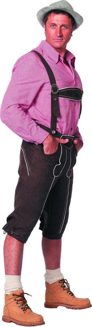 Tiroler broek Bayernhose de luxe bruin voor heer