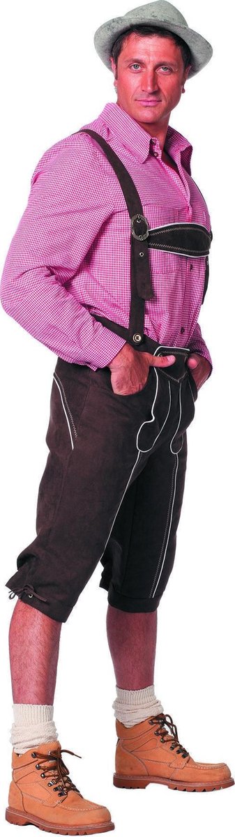 Tiroler broek Bayernhose de luxe bruin voor heer