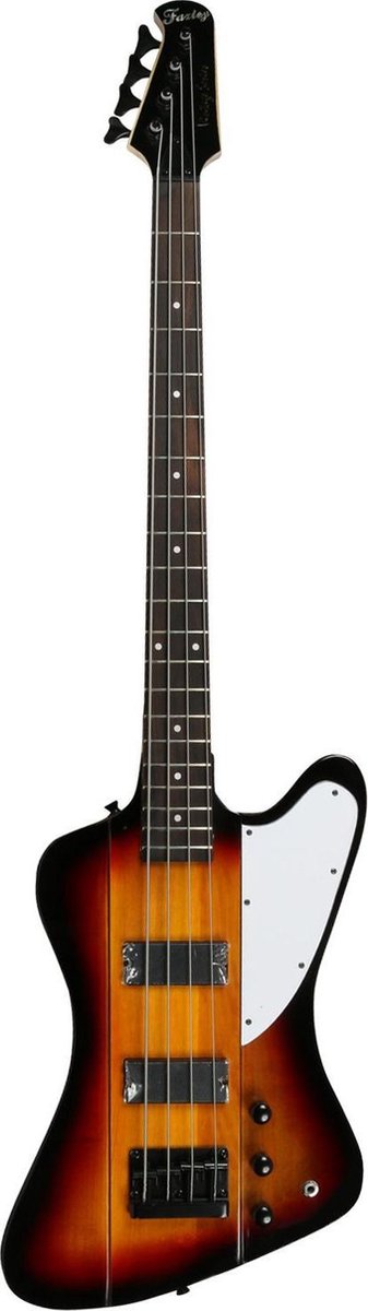 Fazley FTB418BR elektrische basgitaar sunburst