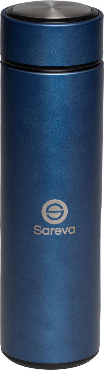 Sareva Thermosfles Thermosbeker Drinkfles Blauw 0.5 Liter