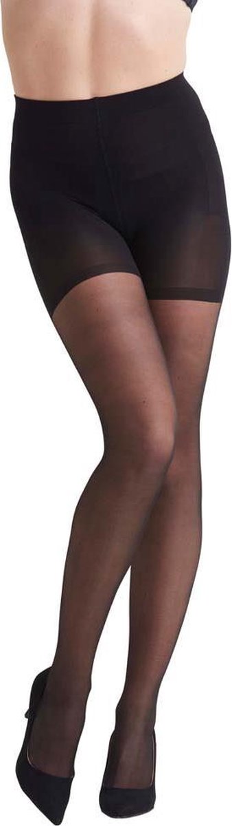 NOMI Shapewear - Corrigerende Panty 15 Denier met Hoge Tailleband - Zwart - XL