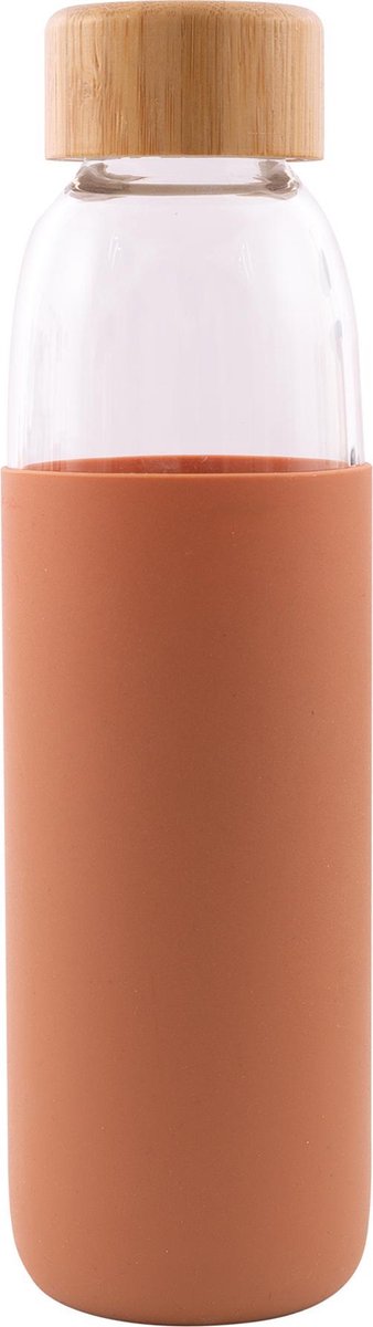 Point-Virgule - Glazen drinkfles - Bamboe - Koper - 580 ml