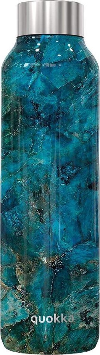 Quokka Drinkfles Solid Blue Rock Rvs 630 Ml Blauw
