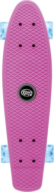 Skateboard Penny Board Kinderen/Jongens/Meisjes  - Xootz - Pastel Roze met Led Wieltjes 56 cm - 22 inch