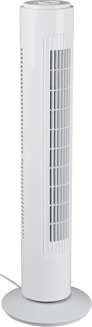 Ventilator - Trion Malon - Torenventilator - Staand - Rond - Mat Wit - Kunststof - BSE