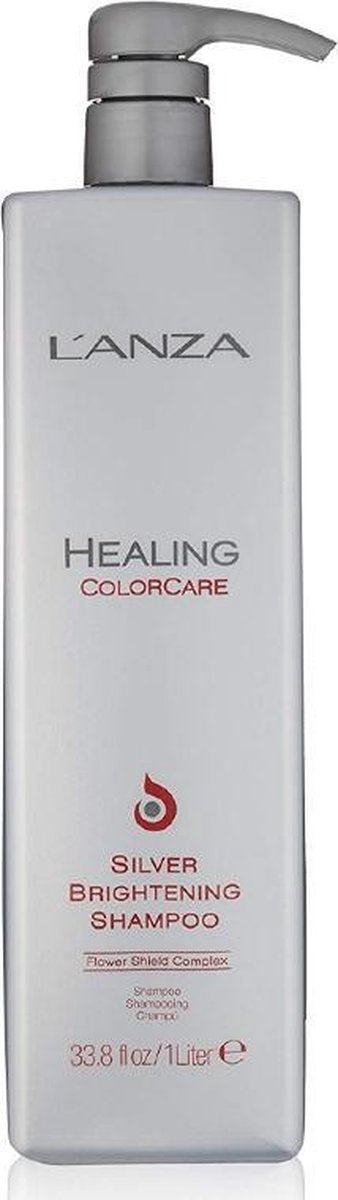 L'anza Silver Brightening Shampoo 1000ml - Zilvershampoo vrouwen - Voor