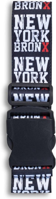 Worldpack Bagageriem Ny Bronx 190 X 5 Cm Zwart/wit/rood