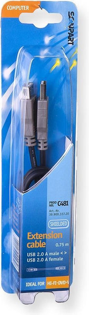 Scanpart Usb Kabel A(m)-a(f) 0.75m