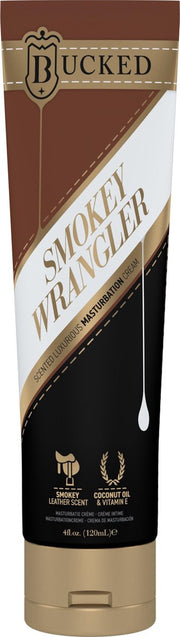 Bucked Smokey Wrangler Masturbatie Creme Leer Geur - 120 ml - Glijmiddel