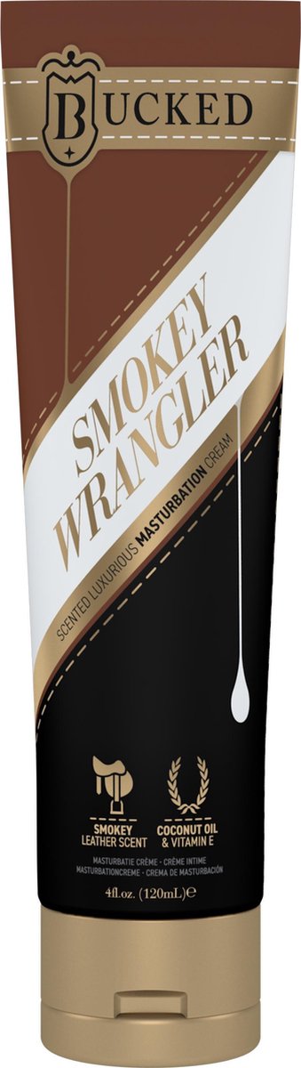 Bucked Smokey Wrangler Masturbatie Creme Leer Geur - 120 ml - Glijmiddel