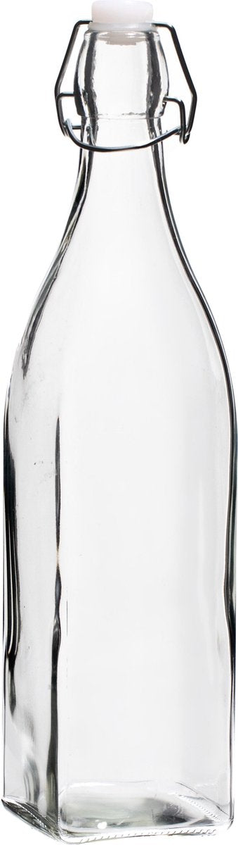 Sareva Beugelfles Vierkant 1 Liter