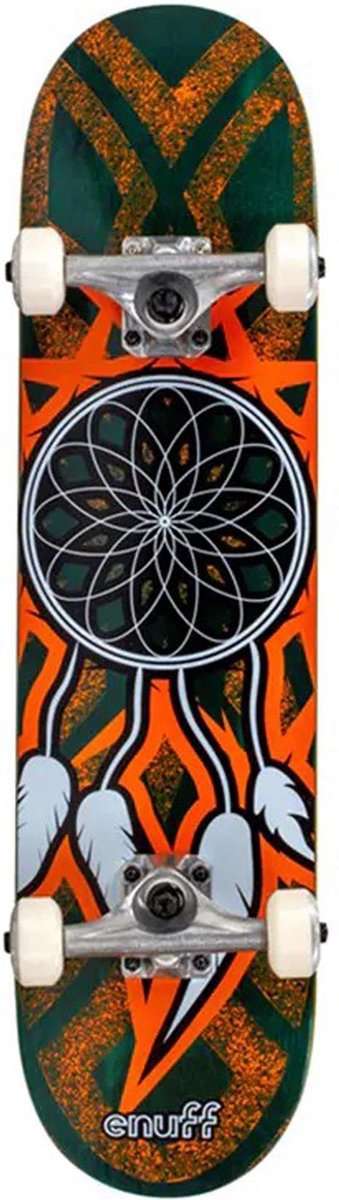 Enuff SkateboardKinderen en volwassenen - oranje/groen/wit