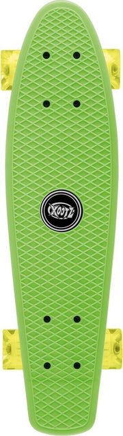 "Xootz mini cruiser skateboard -groen - met led wielen - 22"""