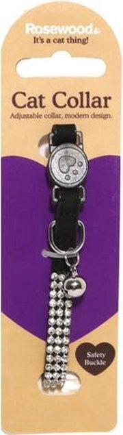 Halsband voor kat diamant 24x1
