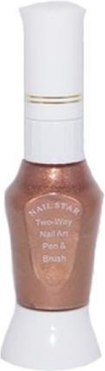 Nagellakpen Donker Bruin 2 in 1