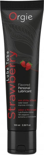 Lube Tube Strawberry - Lubricants - white - Discreet verpakt en bezorgd