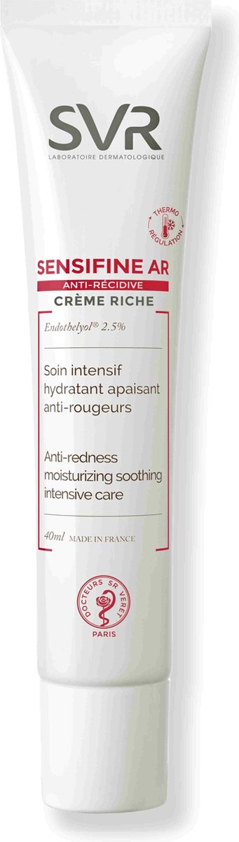 Svr Sensifine Anti-rougeur Soin Intensif Hydratant Apaisant Riche Creme Droge/intolerante/reactieve Huid 40ml