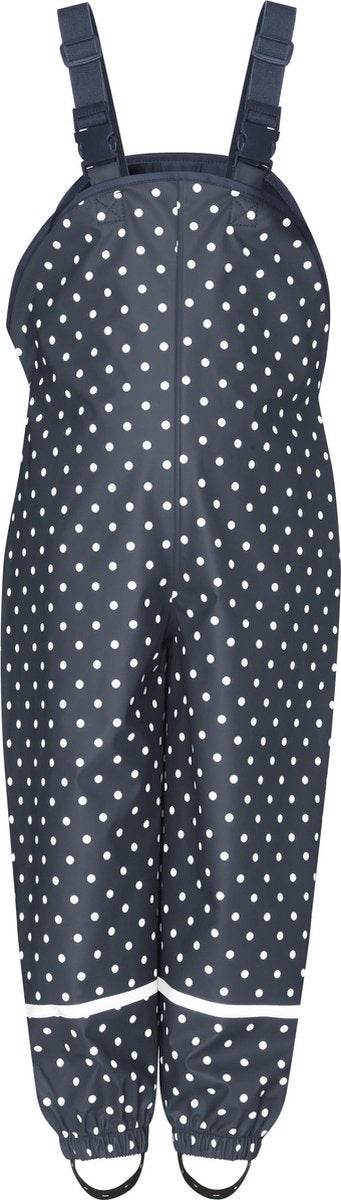 Playshoes - Regentuinbroek voor kinderen - Stippen - Donkerblauw - maat 80cm