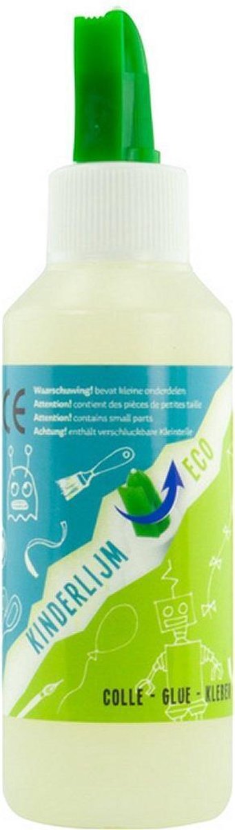 Kinderlijm Eco Kangaro 100 ml - Dextrine fles met lijmspatel