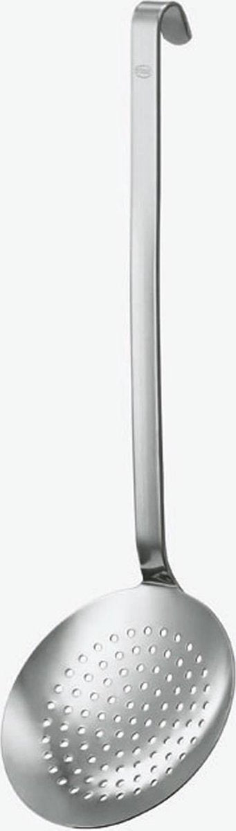 Rösle - Opschuimspaan met haak - RVS - 10 cm - Zilver