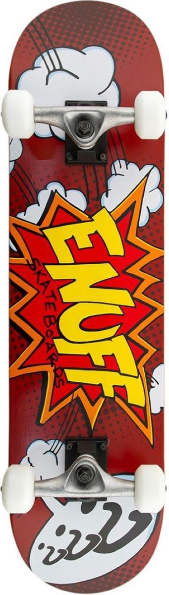 Enuff Pow Red 7.75 skateboard complete rood