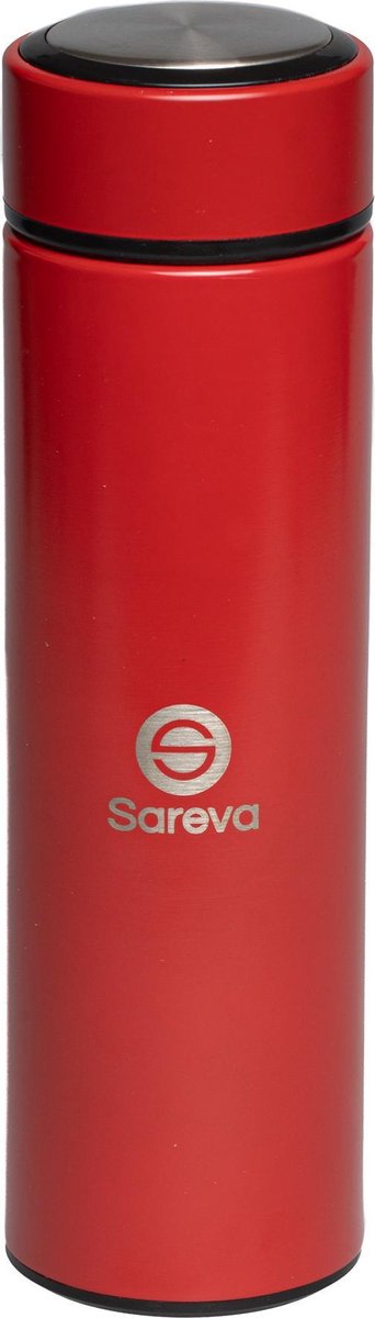 Sareva Thermosfles Thermosbeker Drinkfles Rood 0.5 Liter