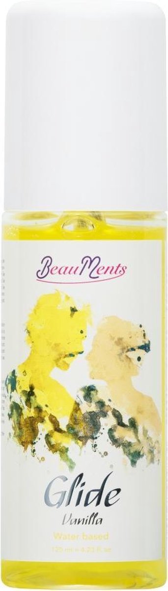 BeauMents Glijmiddel Glide Vanilla (water based) 125 ml Geel