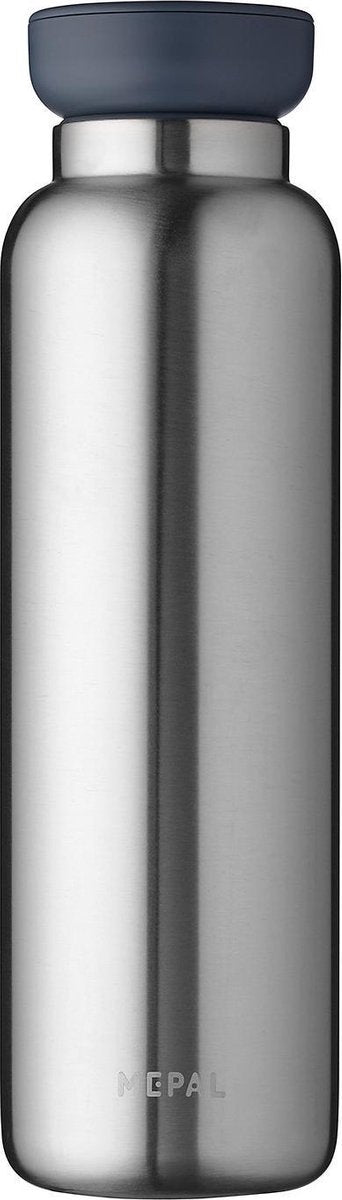 Mepal – Isoleerfles Ellipse 900 ml – houdt je drankje 12 uur warm en 24 uur koud – Natural brushed – Geschikt voor bruiswater – Thermosfles – lekdicht