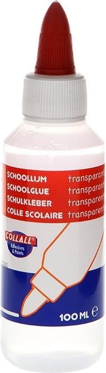 Lijm transparant 100 ml op waterbasis a 10 flacons