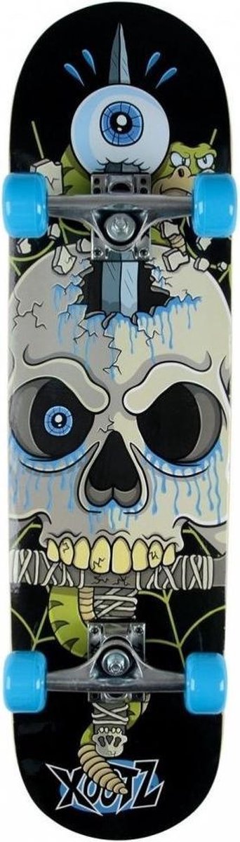 Xootz Doublekick Snake Skull Skateboard 79 Cm