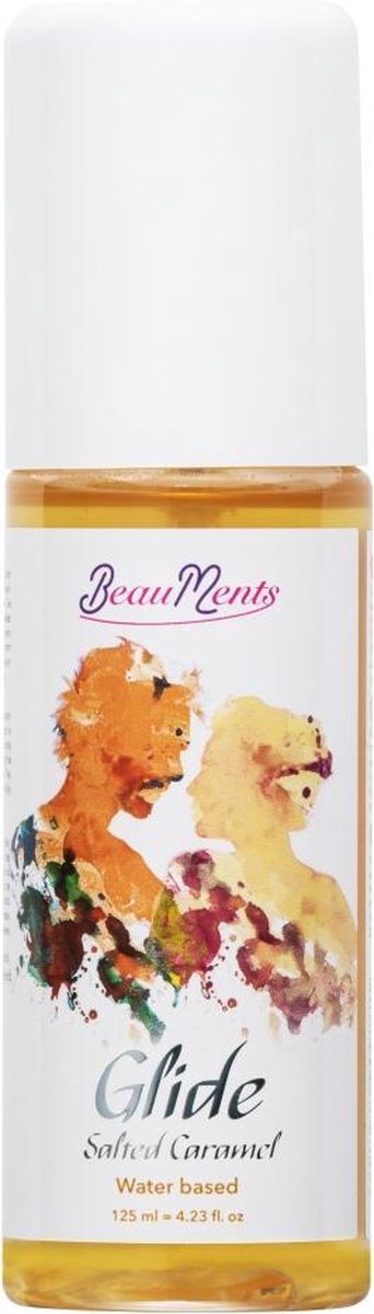 BeauMents Glijmiddel Glide Salted Caramel (water based) 125 ml Goudkleurig