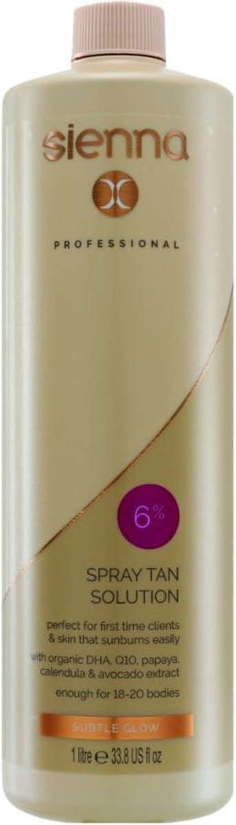 Sienna-x Zelfbruiner Tanning Liquid 6% 1 Liter Vegan Bruin