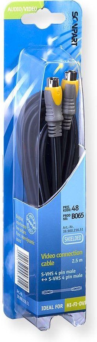 Bandridge VVL6602 S-videokabel 2 m S-Video (4-pin) Zwart