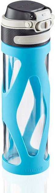 Leifheit 3259 Flip Glazen Drinkfles 600 ml Lichtblauw