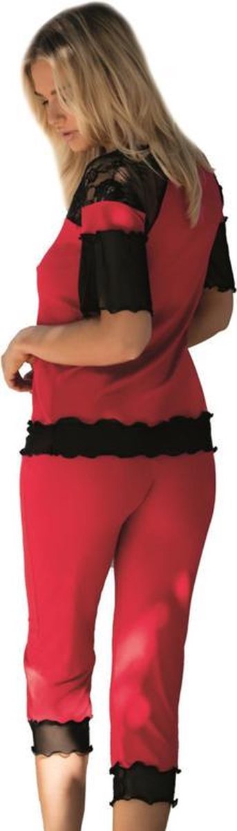 DKaren Manuela mooie pyjama rood XXL